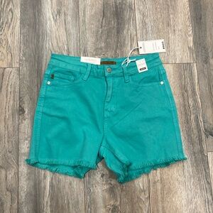 Judy blue turquoise shorts frayed
150281